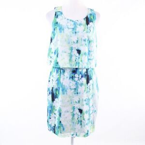 Andrew Marc blue blouson dress 4